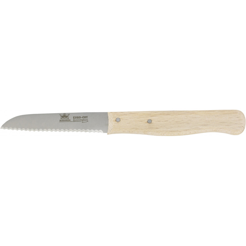 Couteau Metallo 7.5 cm en inox cranté en bois